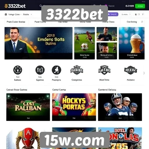 Opcões de jogos disponíveis no 3322bet