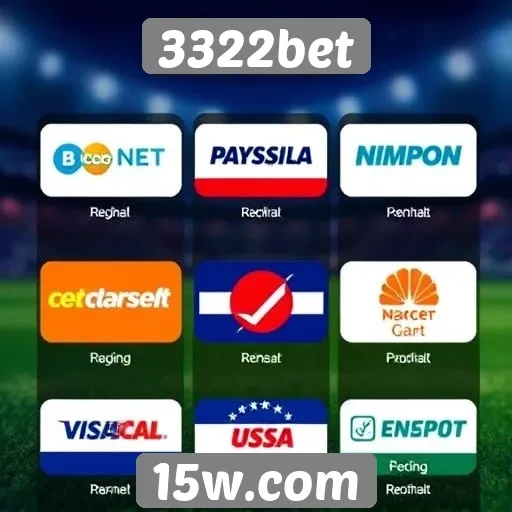 Métodos de pagamento aceitos no 3322bet
