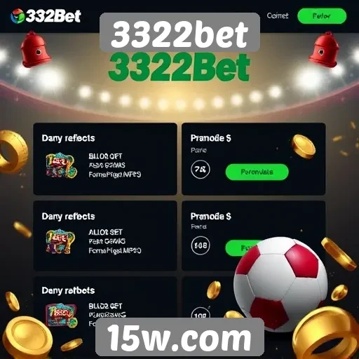 Promoções e bônus disponíveis no 3322bet